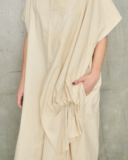 Yohji Yamamoto Beige Sculpture Dress