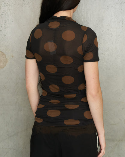 Yohji Yamamoto SS1999 Brown Spot T-Shirt