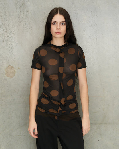 Yohji Yamamoto SS1999 Brown Spot T-Shirt