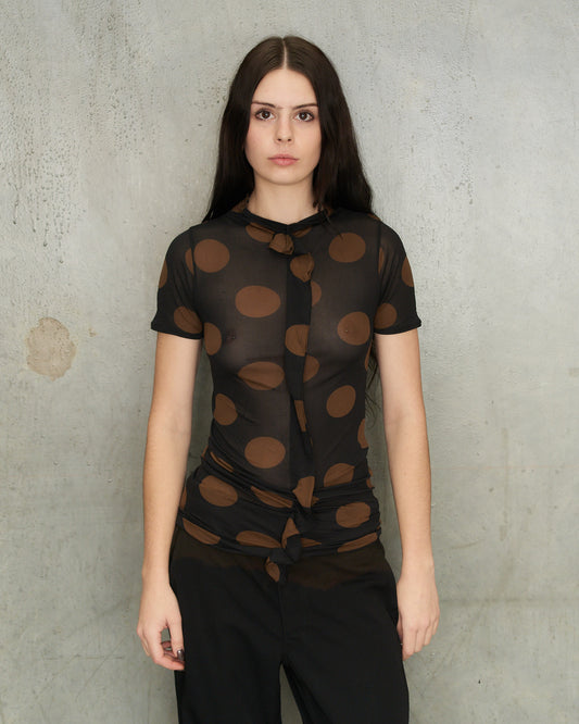 Yohji Yamamoto SS1999 Brown Spot T-Shirt