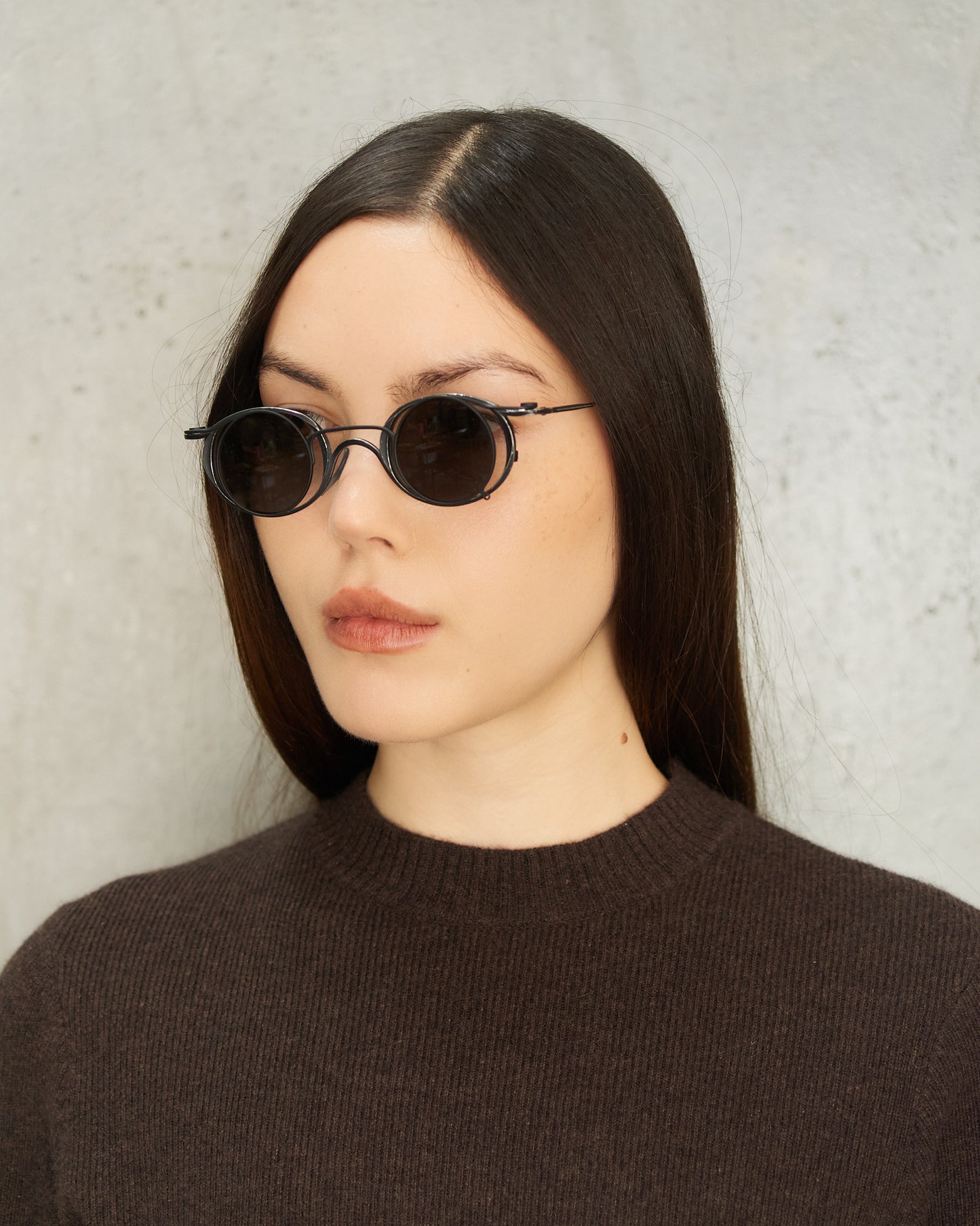 Antique Black Clip-on Sunglasses