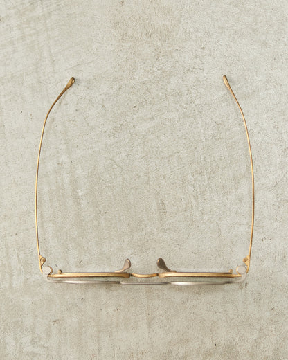 Antique Gold Clip-on Sunglasses