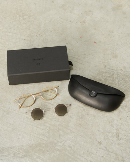 Antique Gold Clip-on Sunglasses