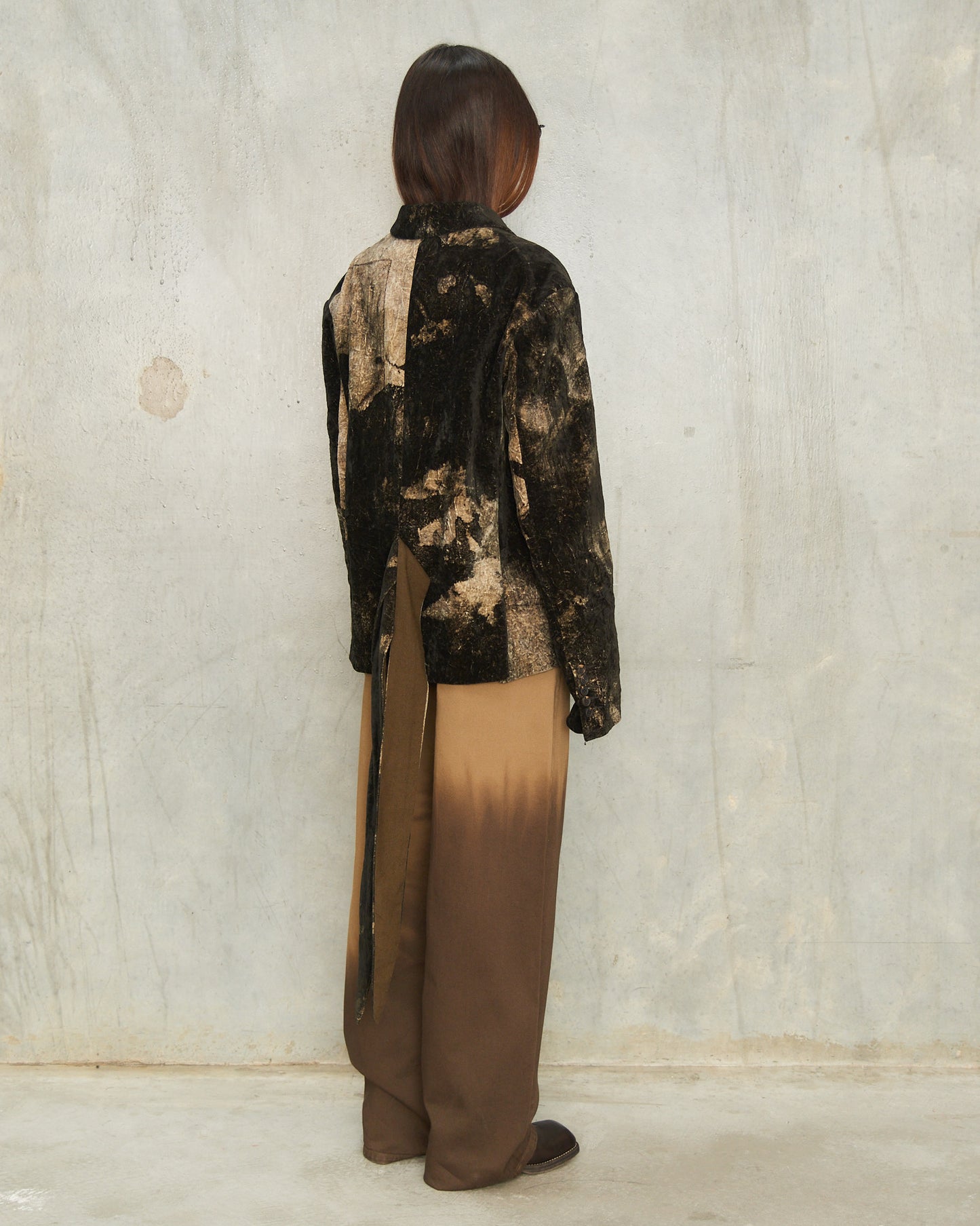 Black Dyed Two Button Blazer