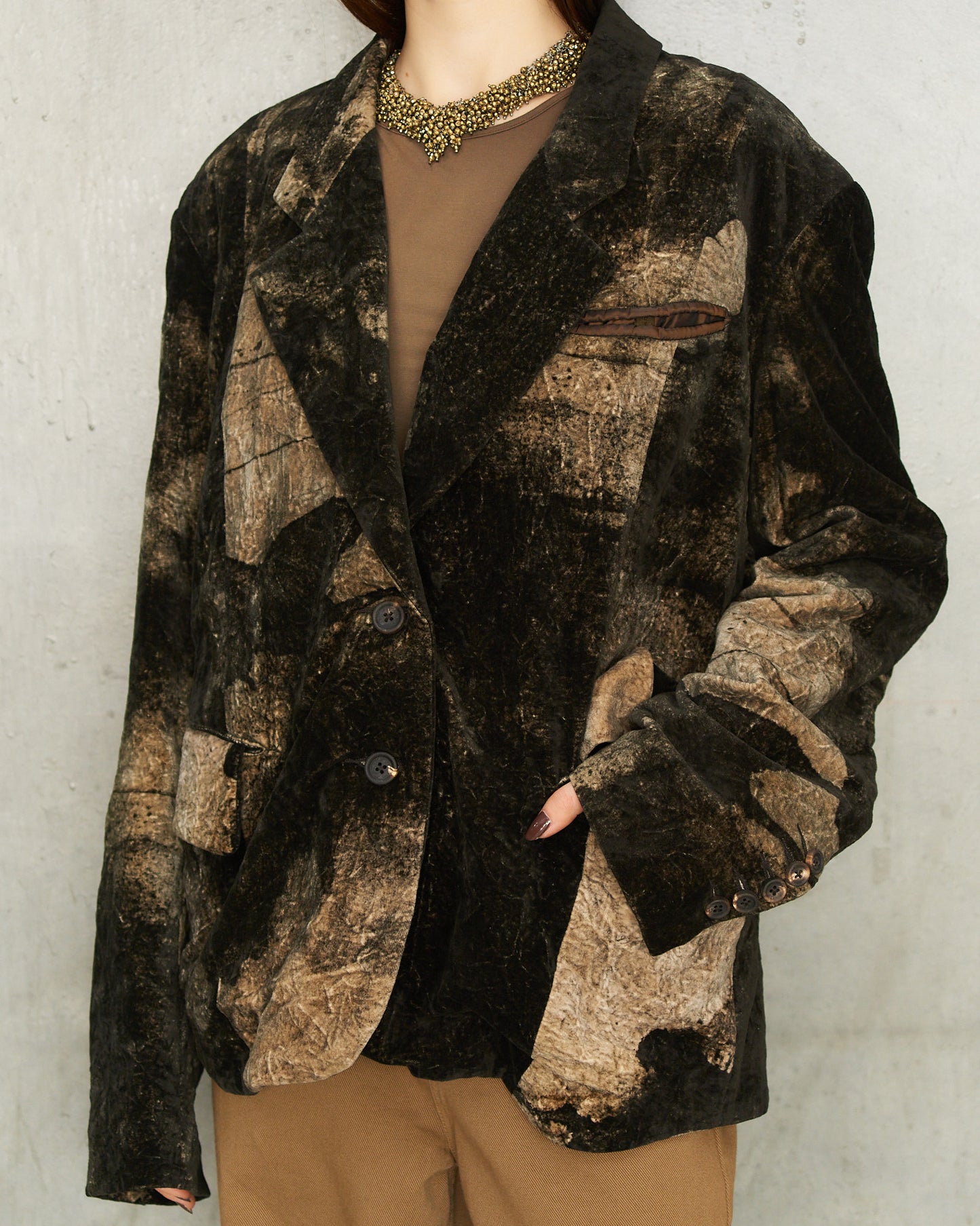 Black Dyed Two Button Blazer