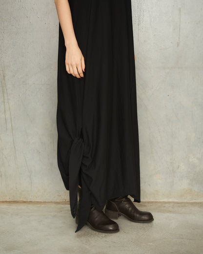 Black Knotted Tank Dress