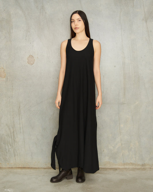 Black Knotted Tank Dress