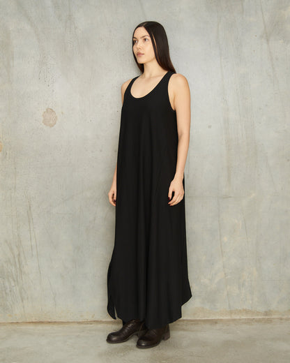 Black Knotted Tank Dress