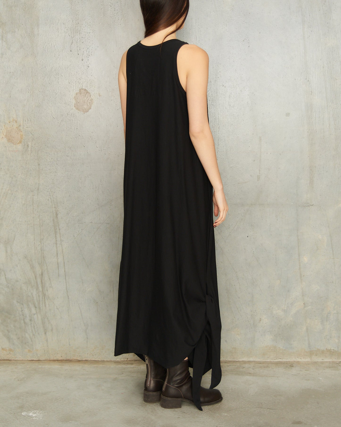 Black Knotted Tank Dress