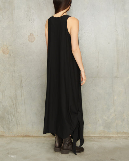 Black Knotted Tank Dress