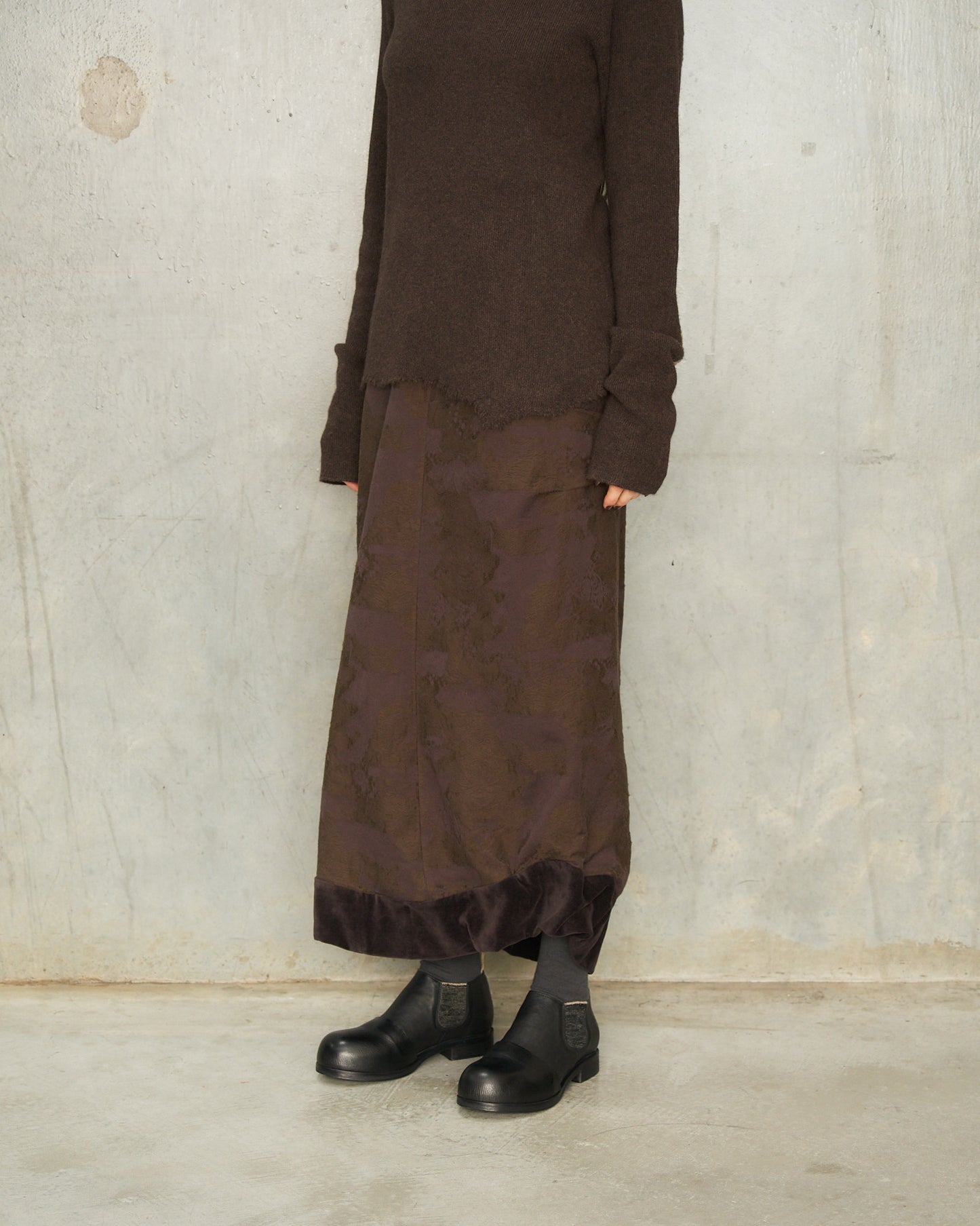 Black Leather Half Boots