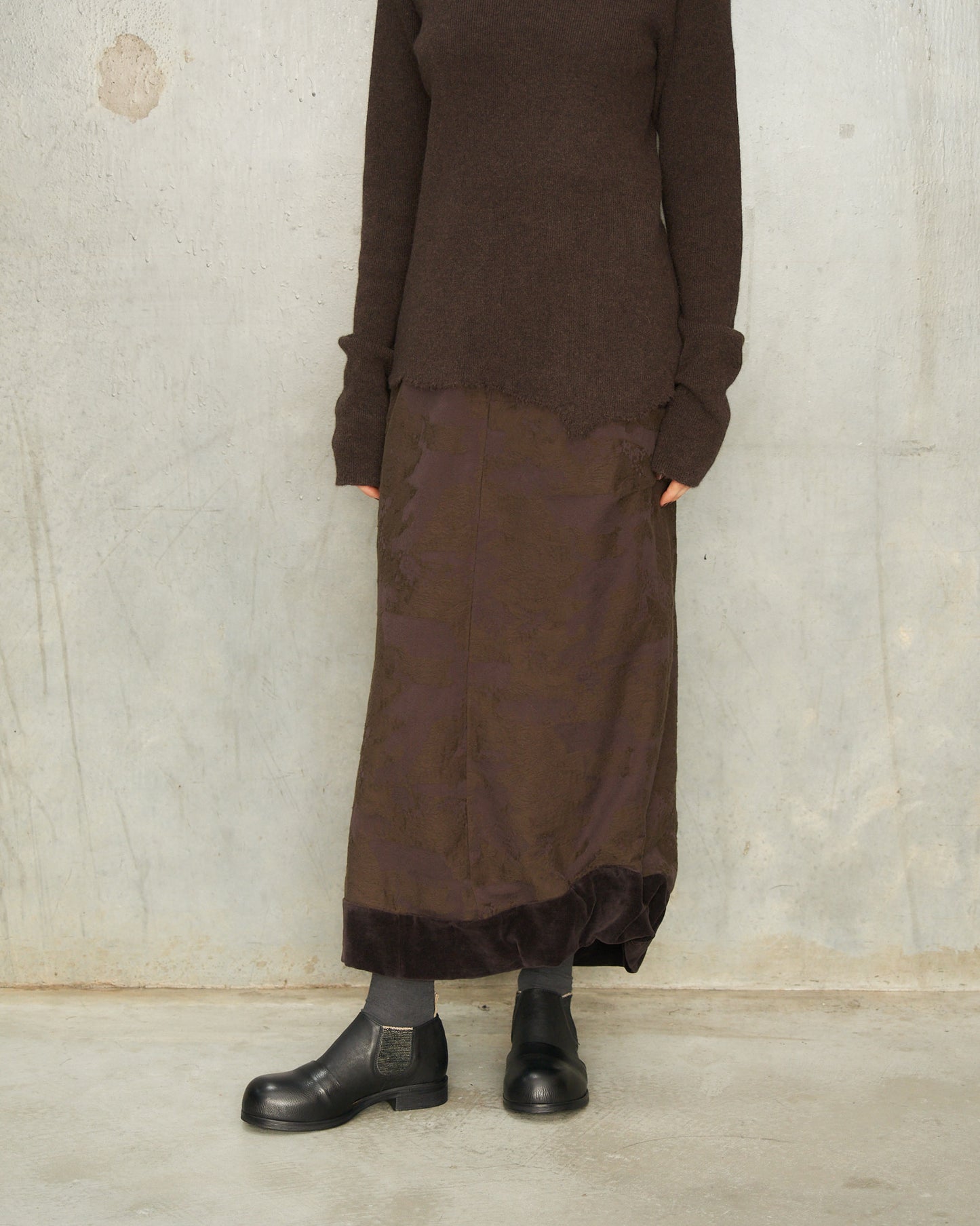 Black Leather Half Boots