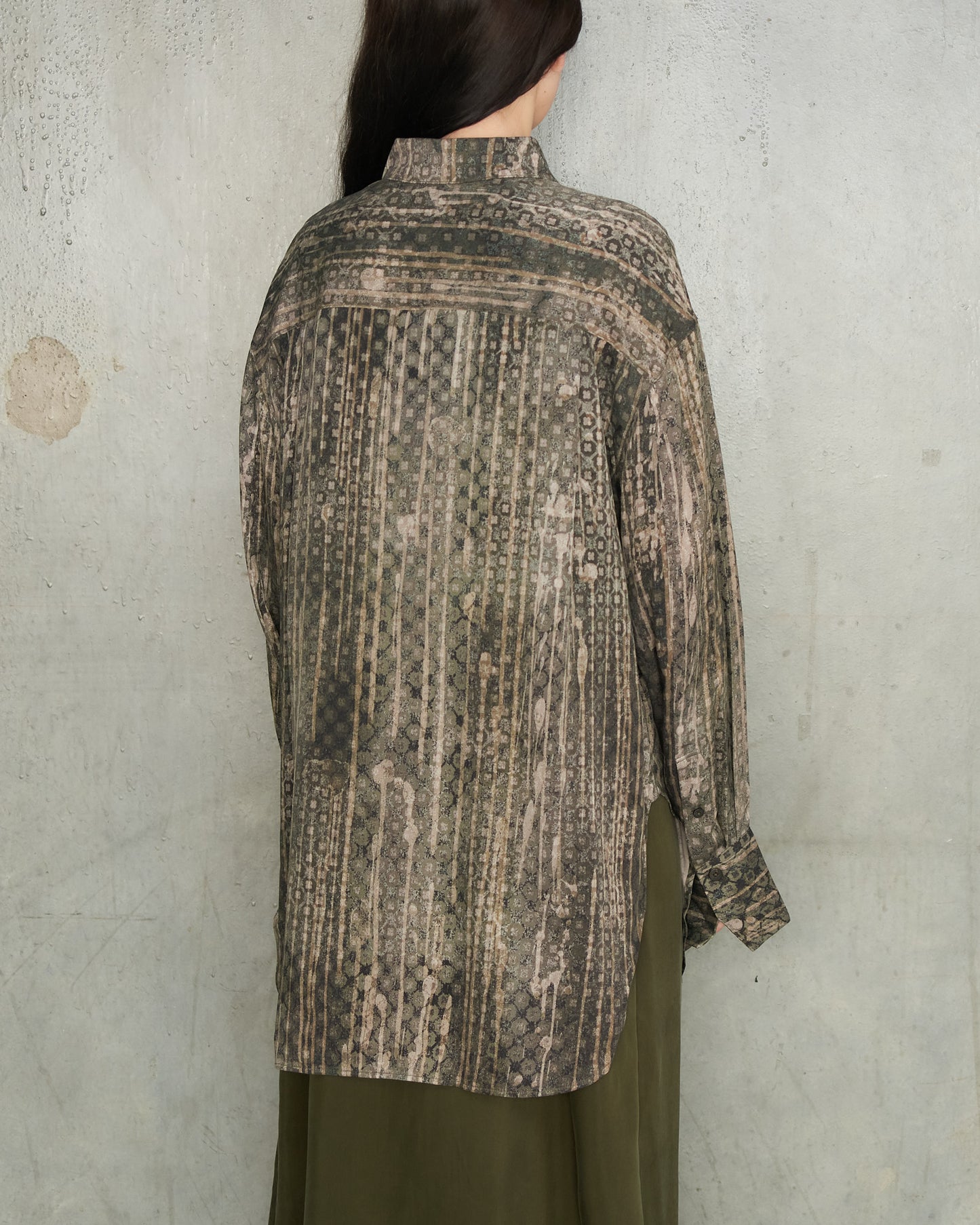 Dark Green Large Pocket Shirt