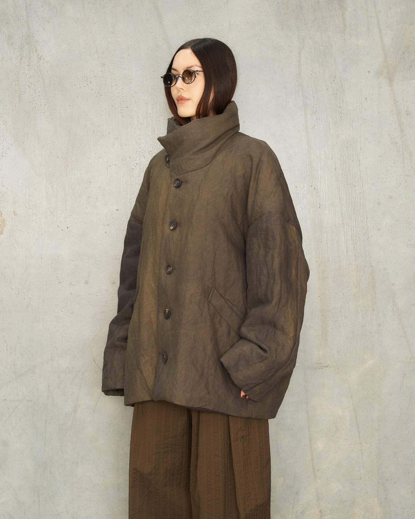 Grey Dyed Duvet Down Jacket