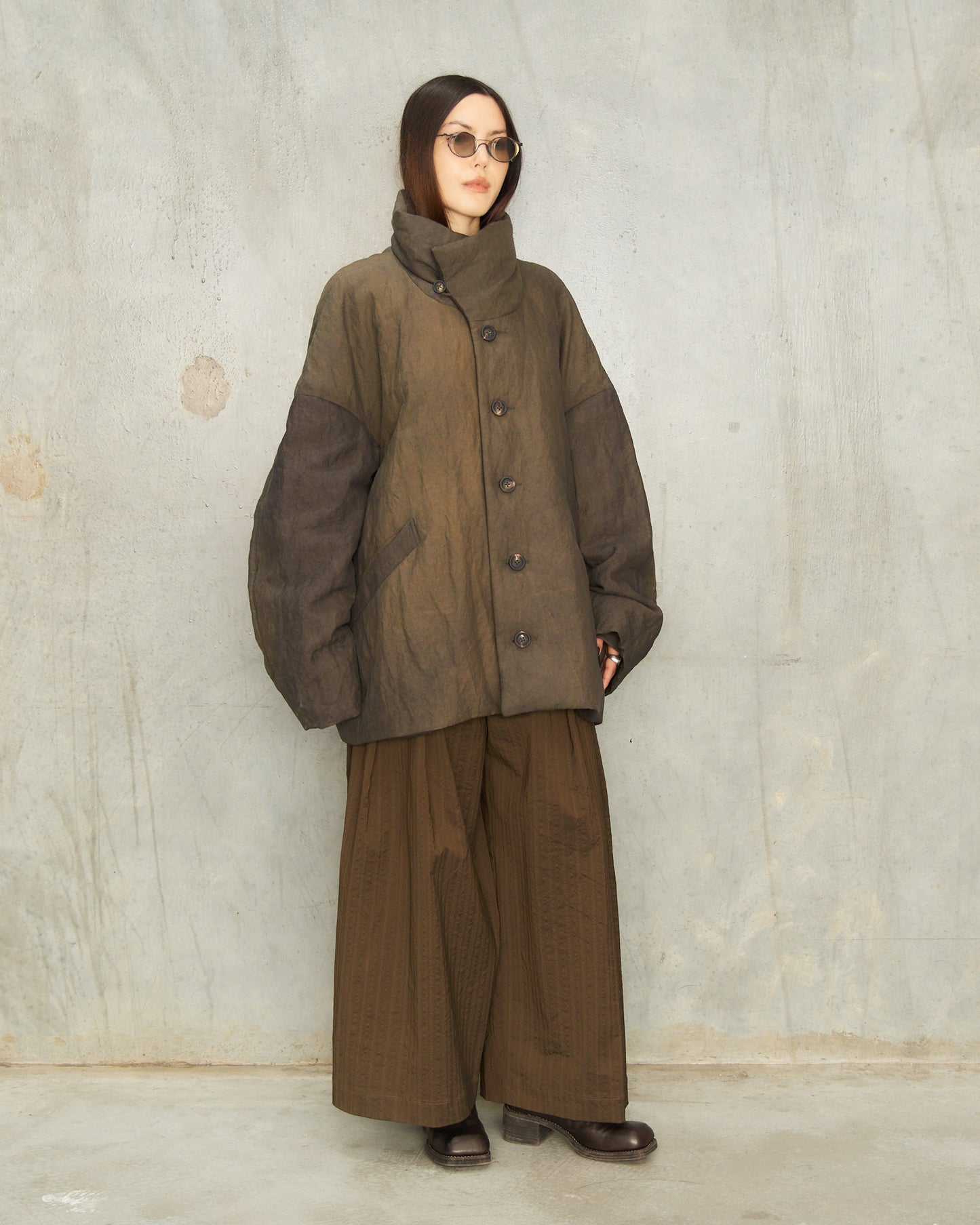 Grey Dyed Duvet Down Jacket