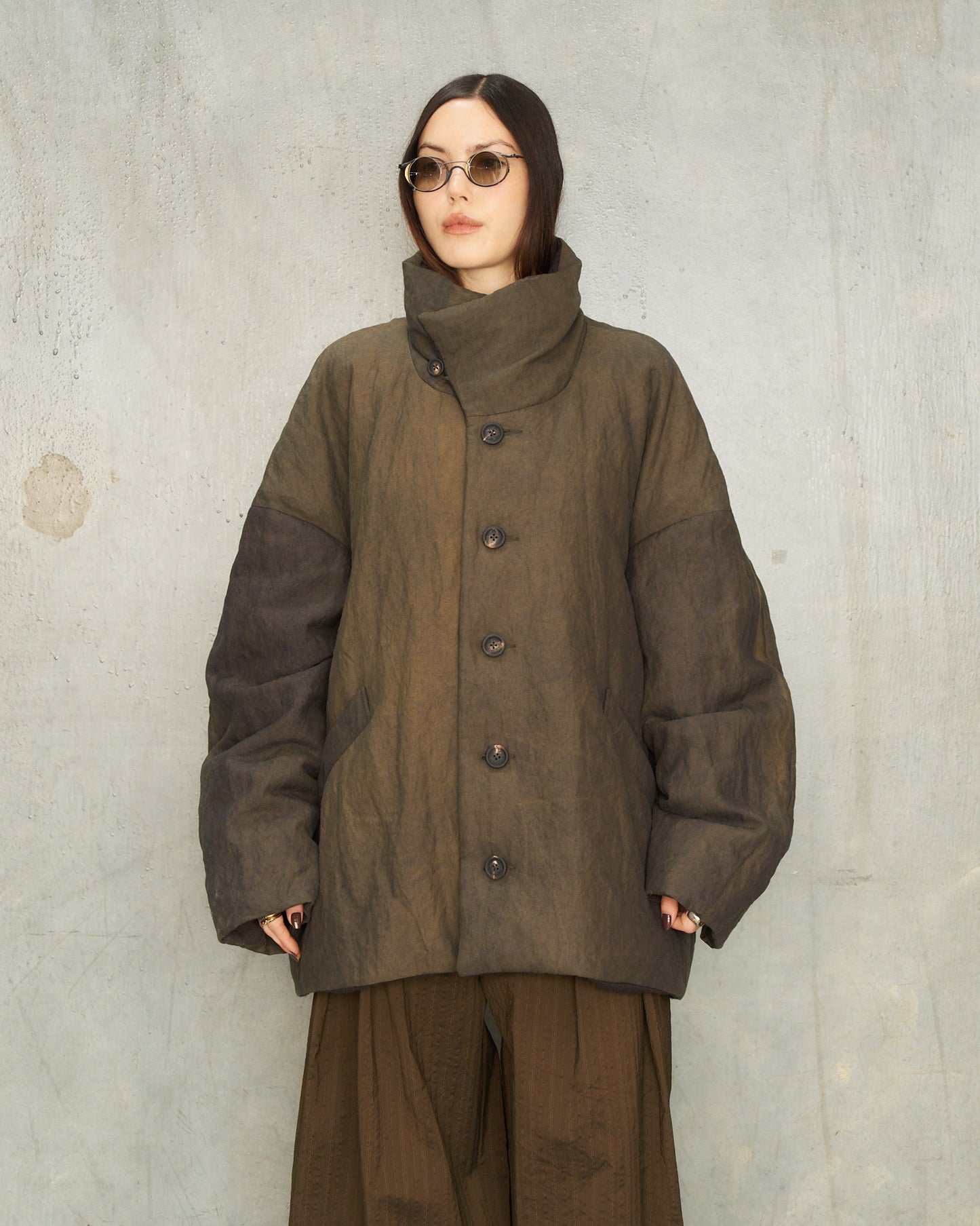 Grey Dyed Duvet Down Jacket