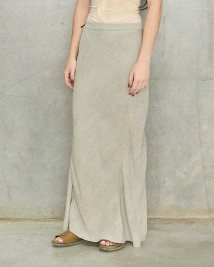 Grey Dyed Long Skirt