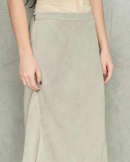 Grey Dyed Long Skirt