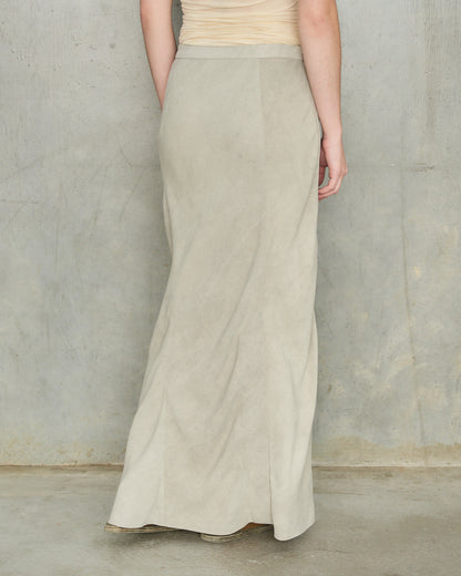 Grey Dyed Long Skirt