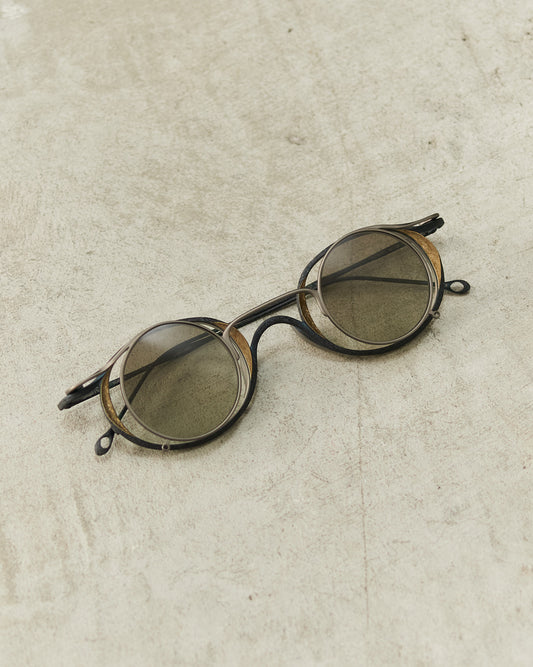 Midnight Gold Clip-On Sunglasses