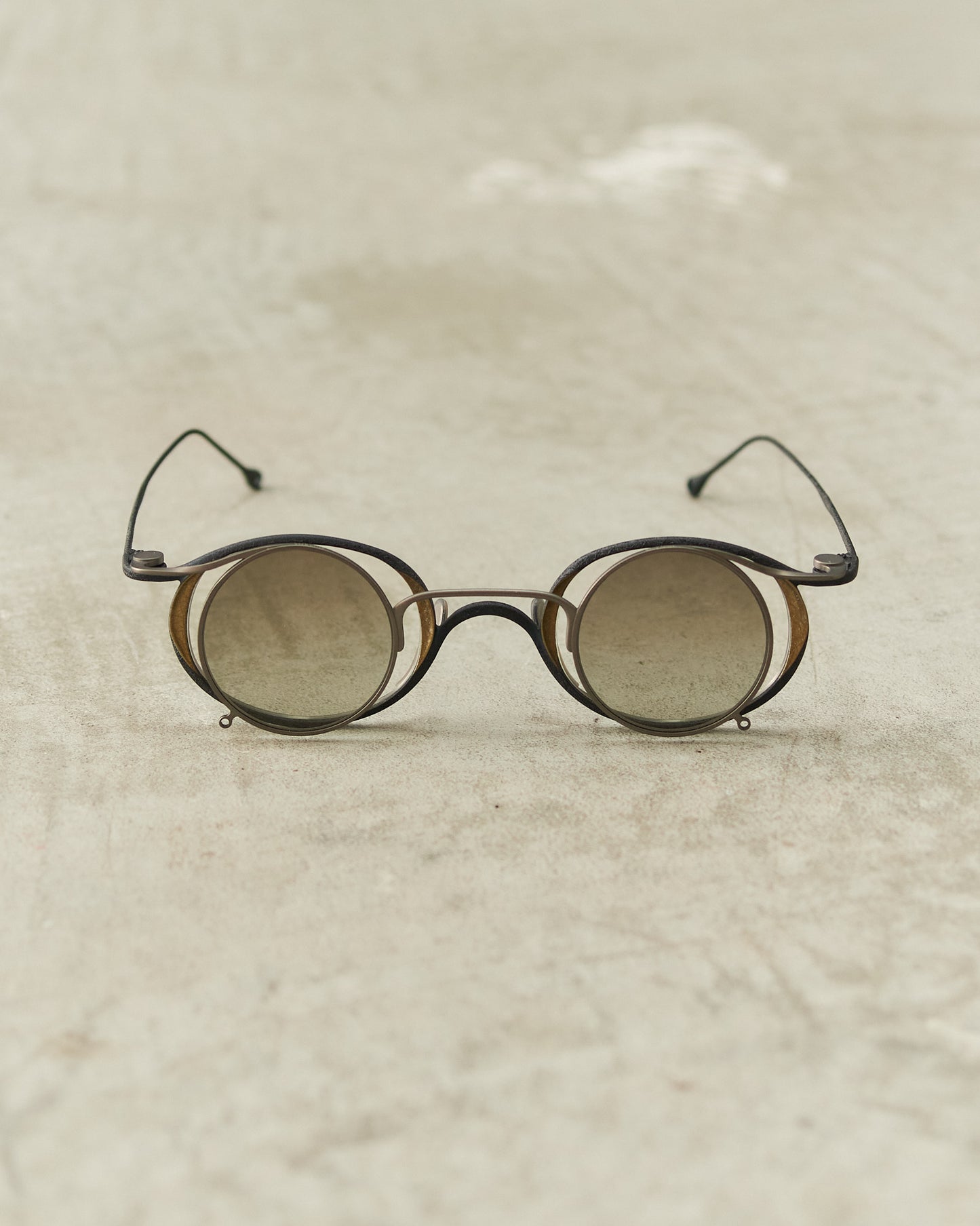 Midnight Gold Clip-On Sunglasses