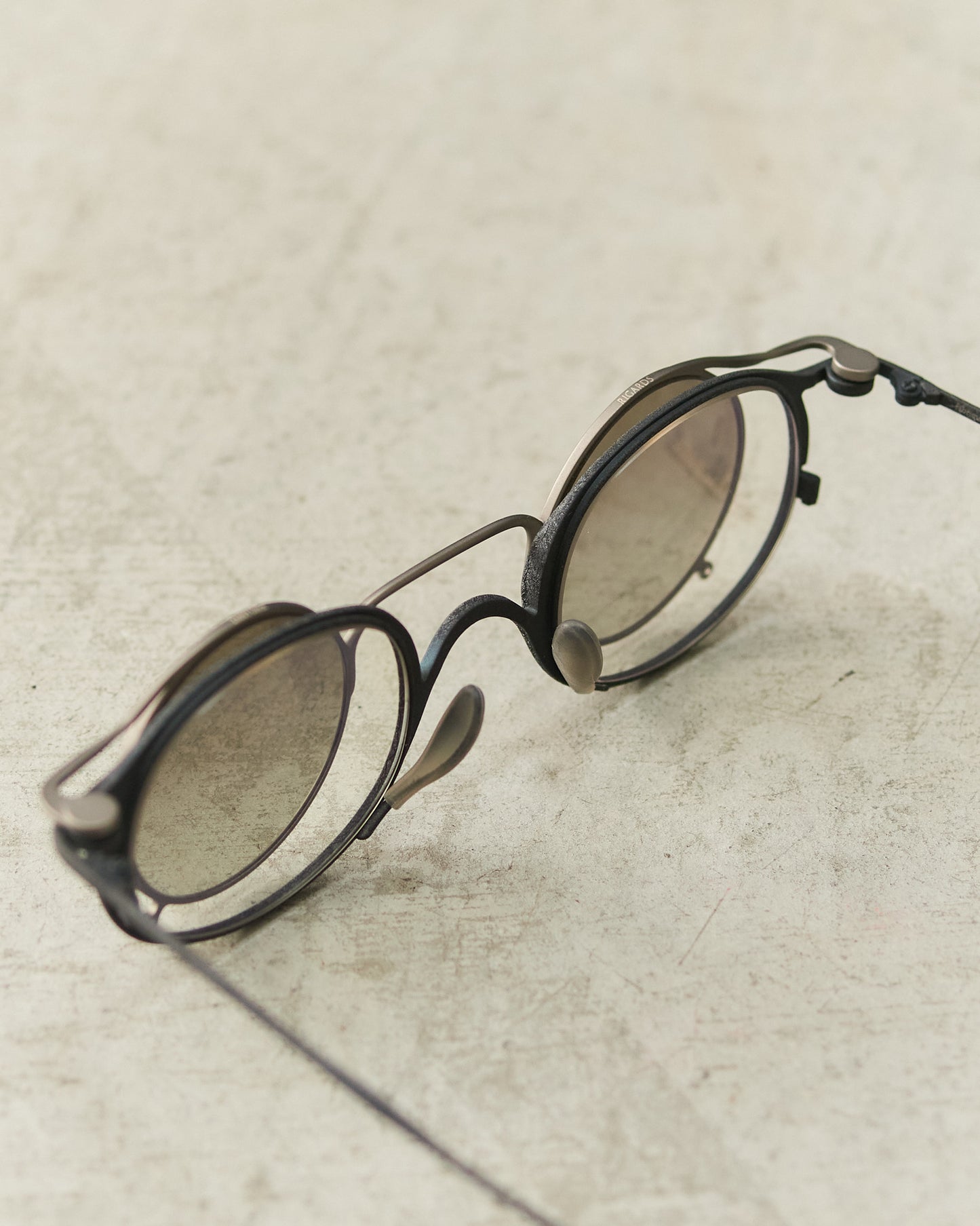 Midnight Gold Clip-On Sunglasses