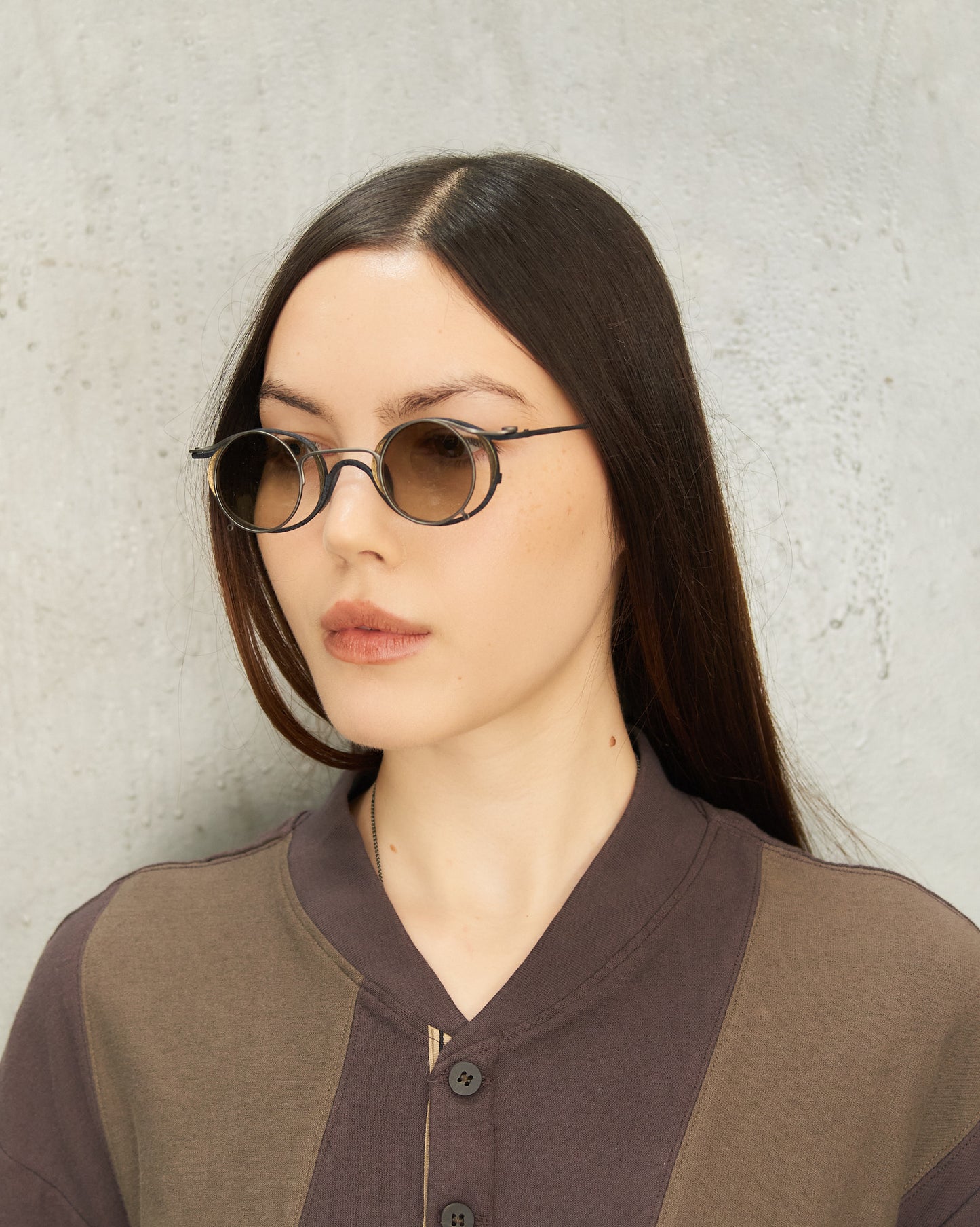 Midnight Gold Clip-On Sunglasses