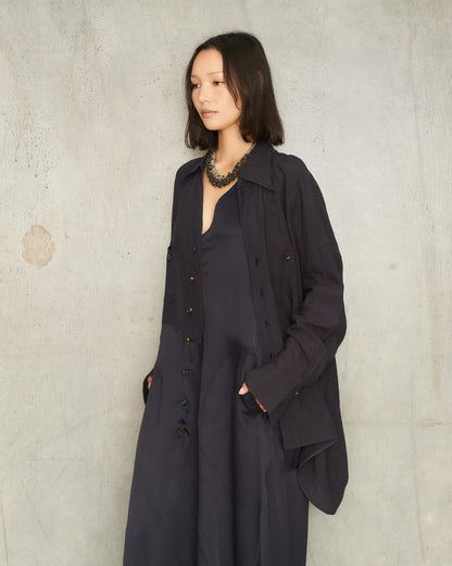 Midnight Blue Patchwork Dress