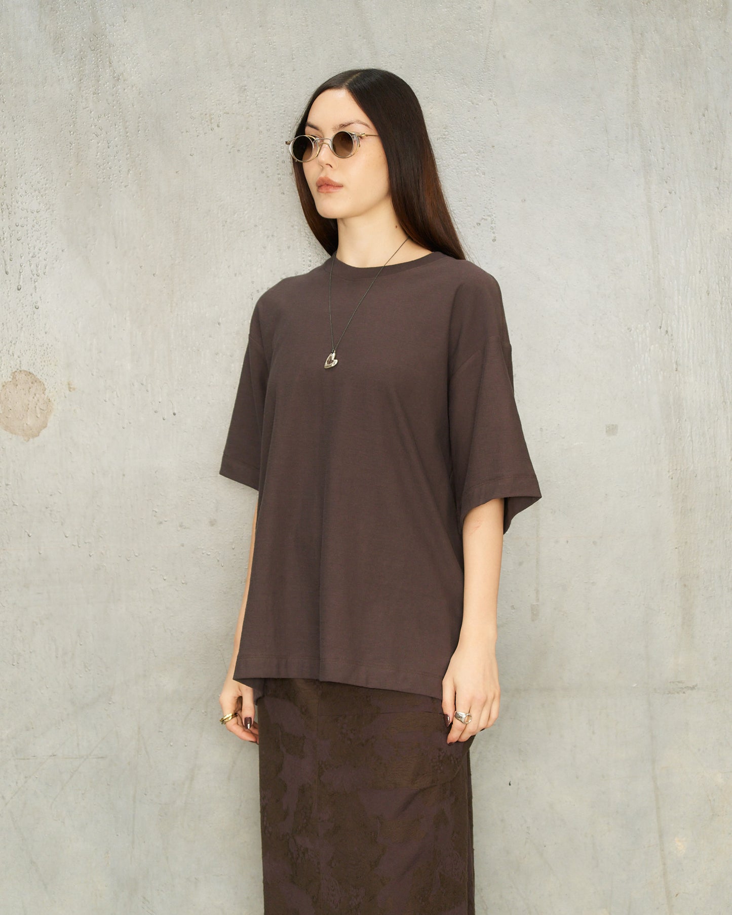 Purple Digital Print T-Shirt