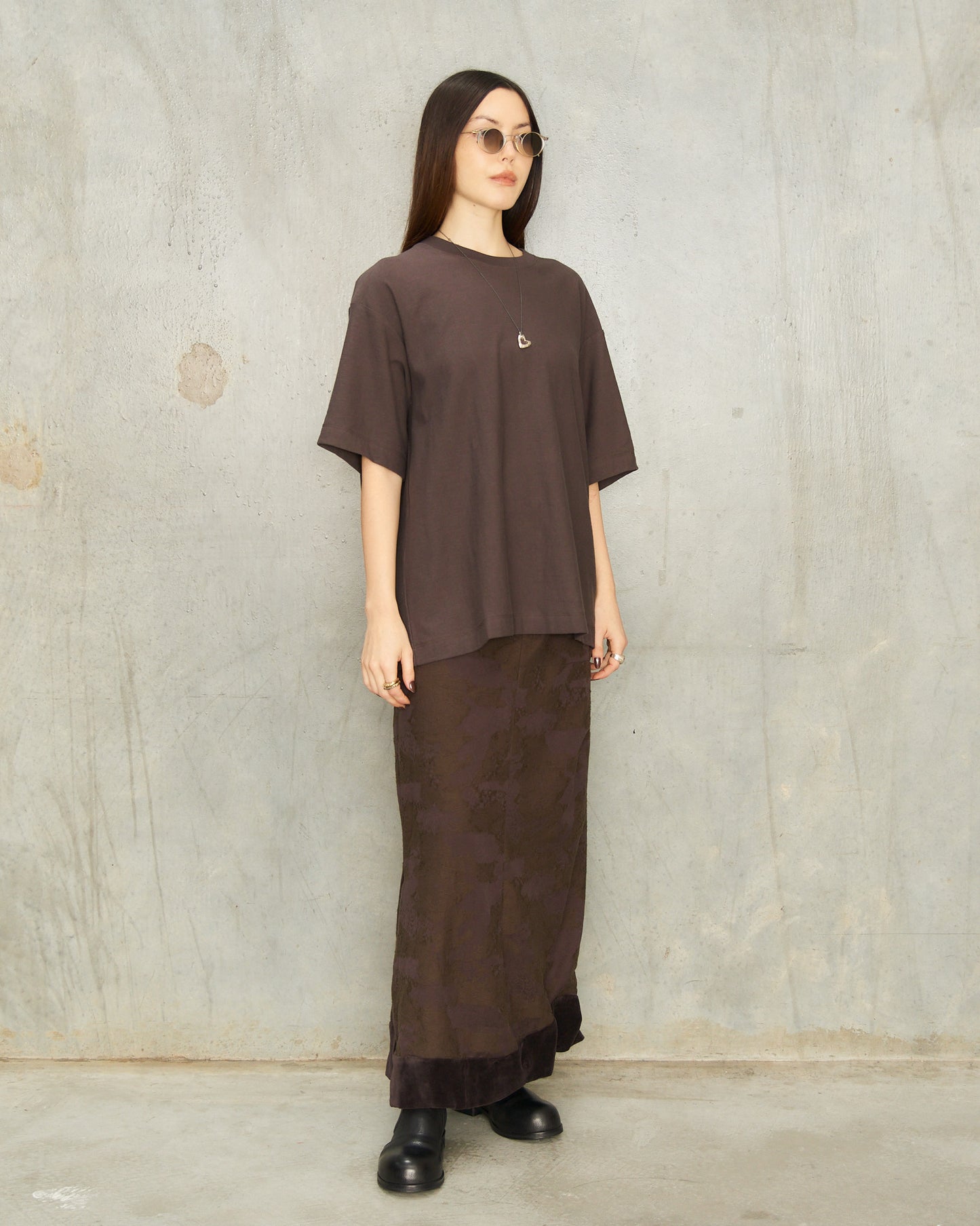 Purple Digital Print T-Shirt