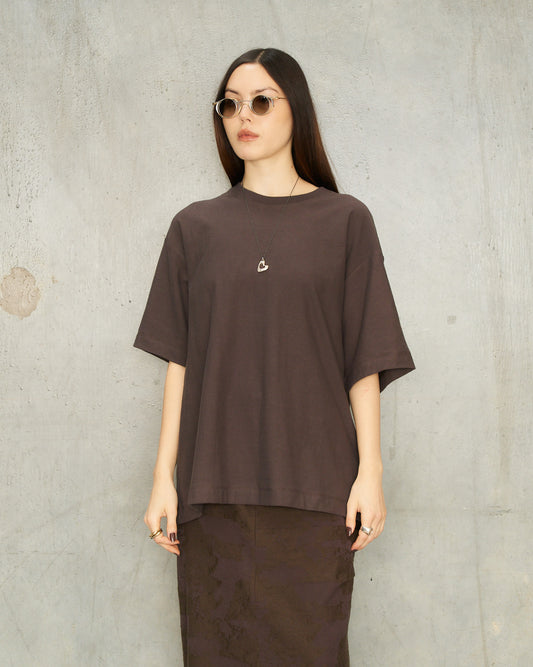 Purple Digital Print T-Shirt