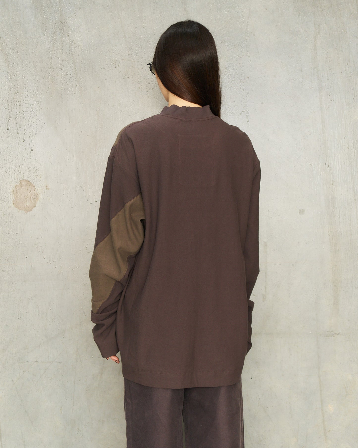 Purple Green Patchwork Rugby Tee