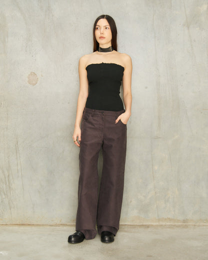 Purple Straight Leg Trousers