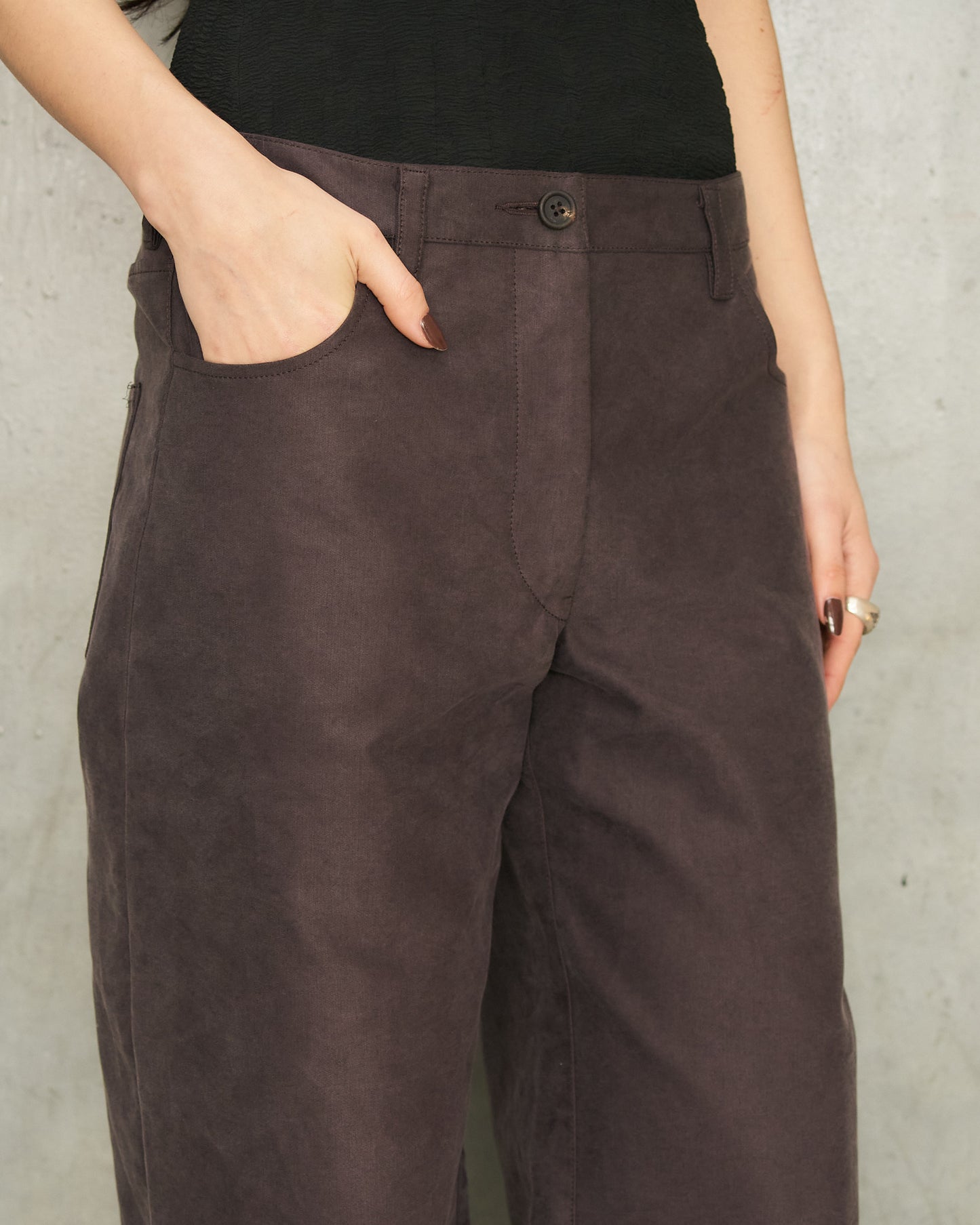 Purple Straight Leg Trousers