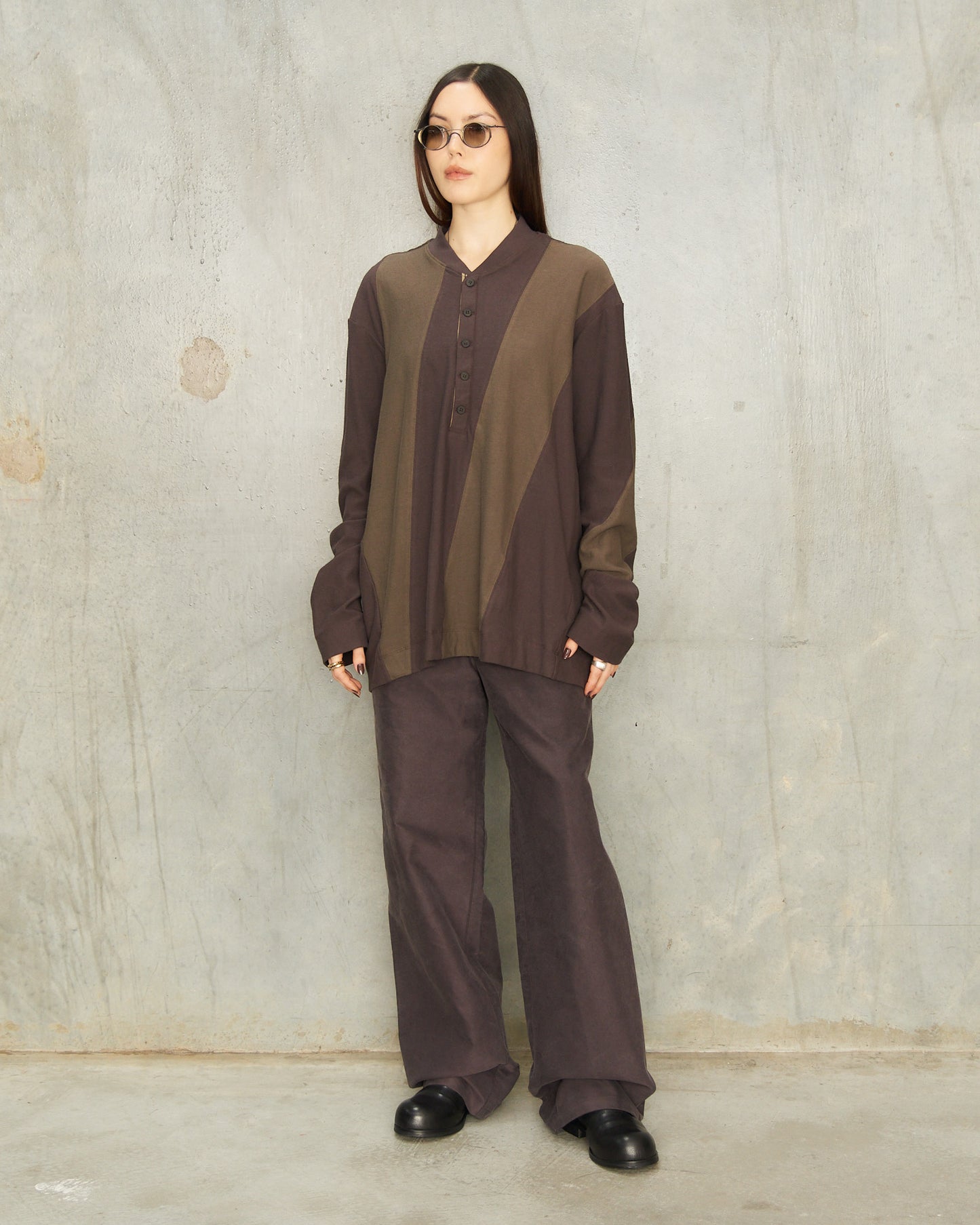 Purple Straight Leg Trousers