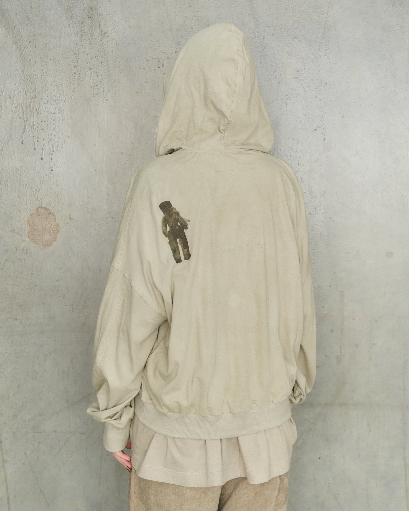 Ziggy Chen Sage Cropped Zip Hoodie Green OW2620905 - DILETTANTE