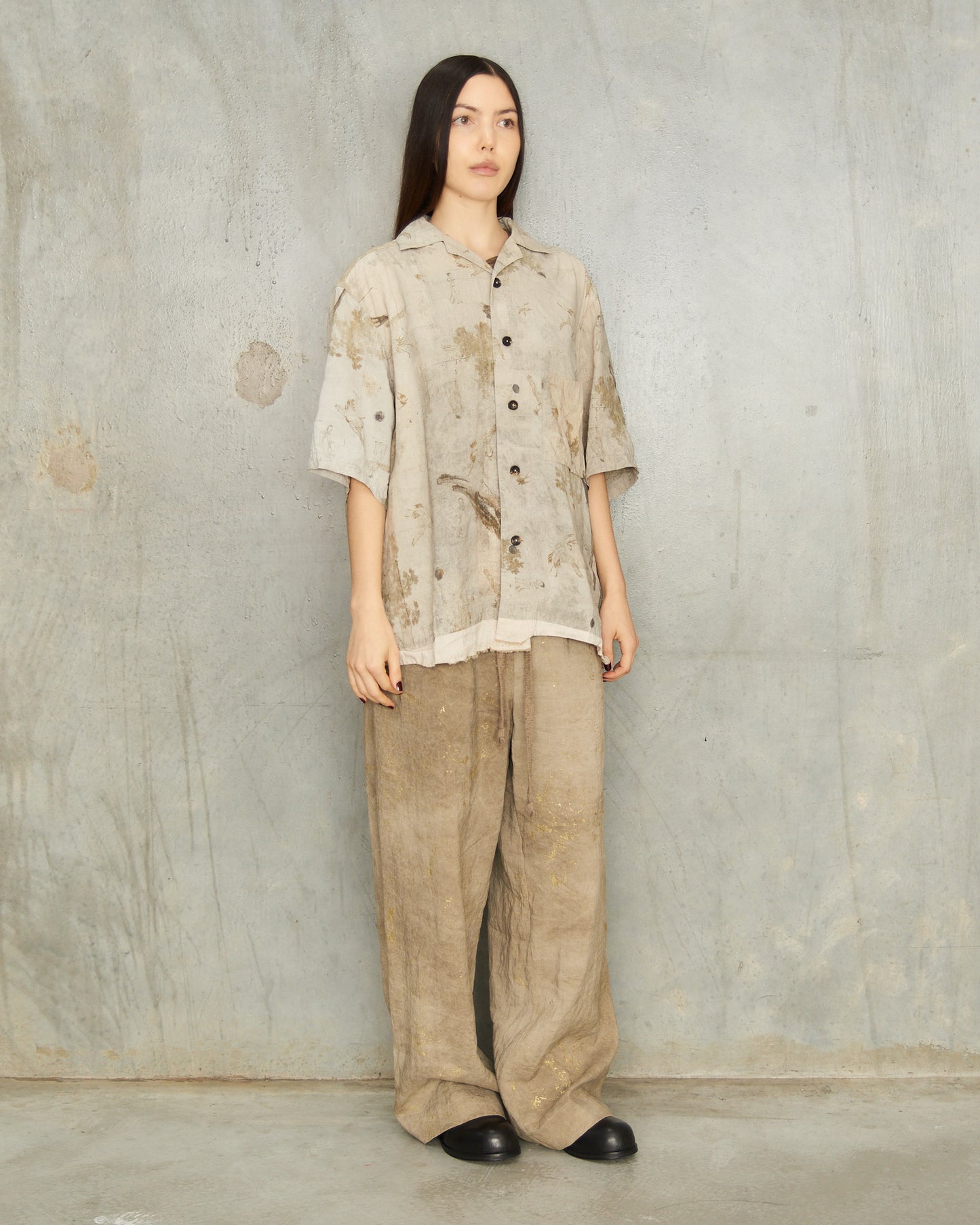 Sage Print Short Sleeve Shirt