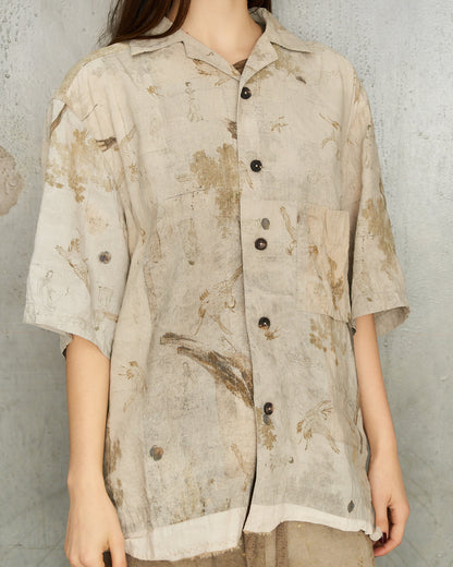 Sage Print Short Sleeve Shirt