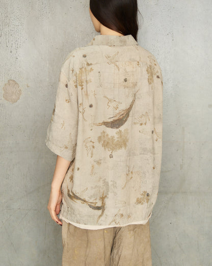 Sage Print Short Sleeve Shirt