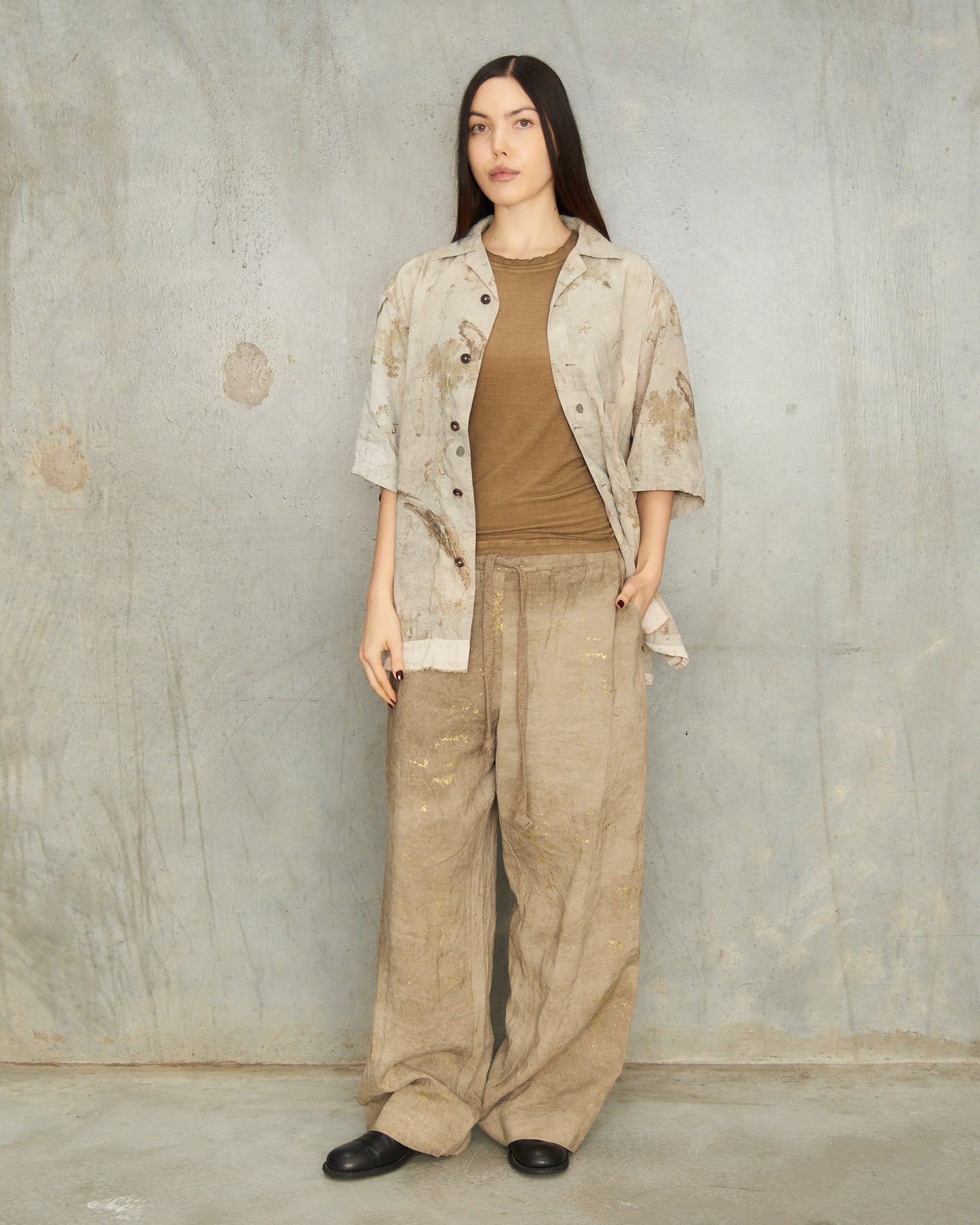 Sage Print Short Sleeve Shirt