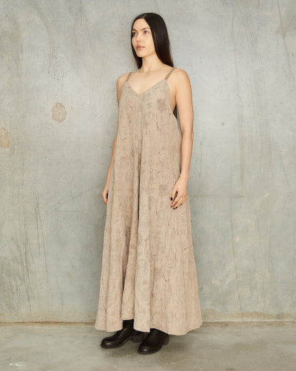 Sand Print Halter Dress