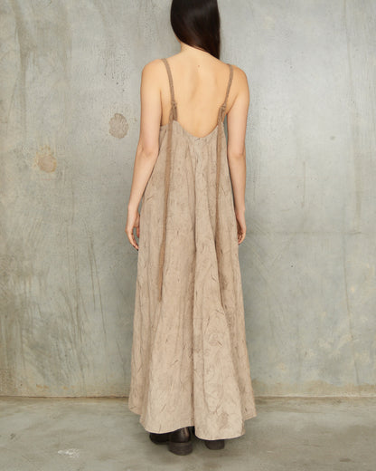 Sand Print Halter Dress