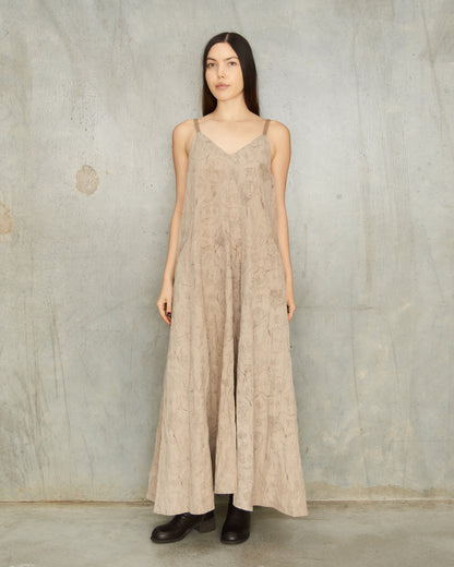 Sand Print Halter Dress