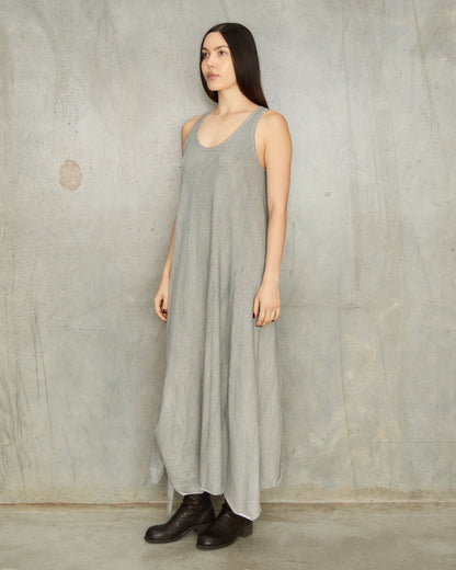 Steel Blue Knotted Tank Dress
