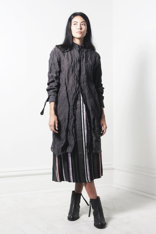 Crinkled Long Shirt
