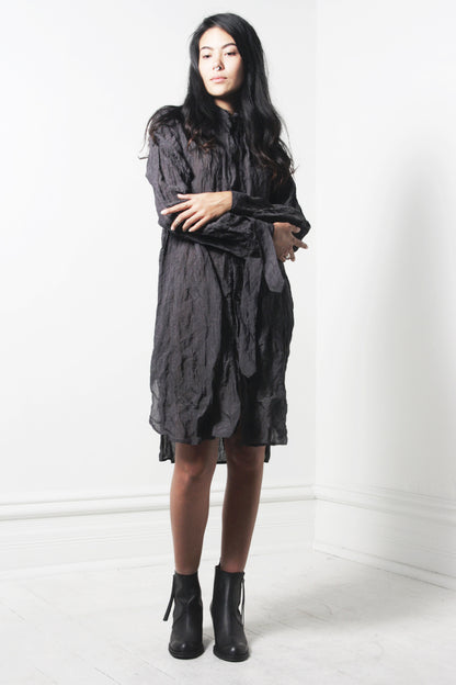 Crinkled Long Shirt