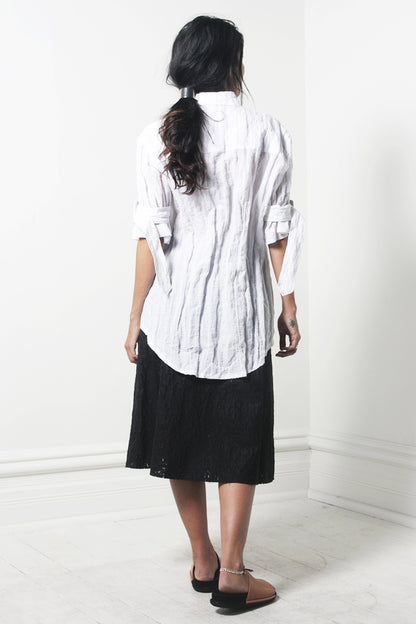 Crinkled Belt Shirt