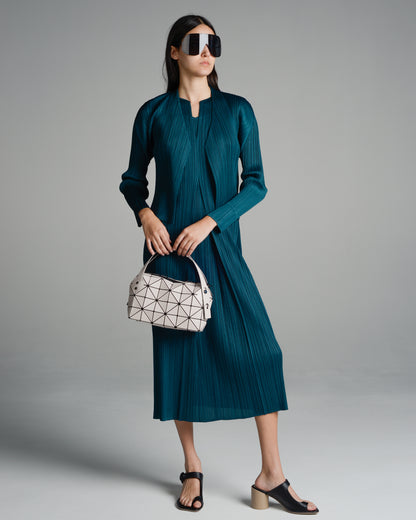 Viridian Pleated Cardigan
