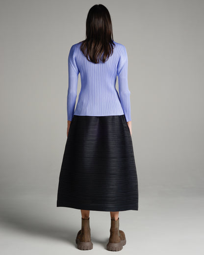 Black Bounce Pleat Skirt