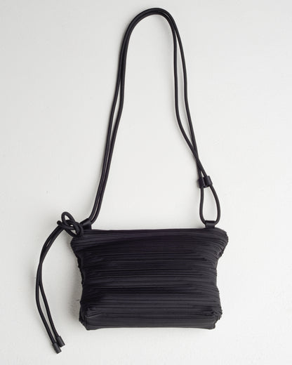 Black Patapata Pleats Bag